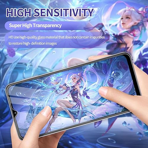 Vista 40 de Paquete de 3 protectores de pantalla de vidrio templado curvado aplicables para Samsung Galaxy S21 Ultra 5G de 6.8 pulgadas, compatible