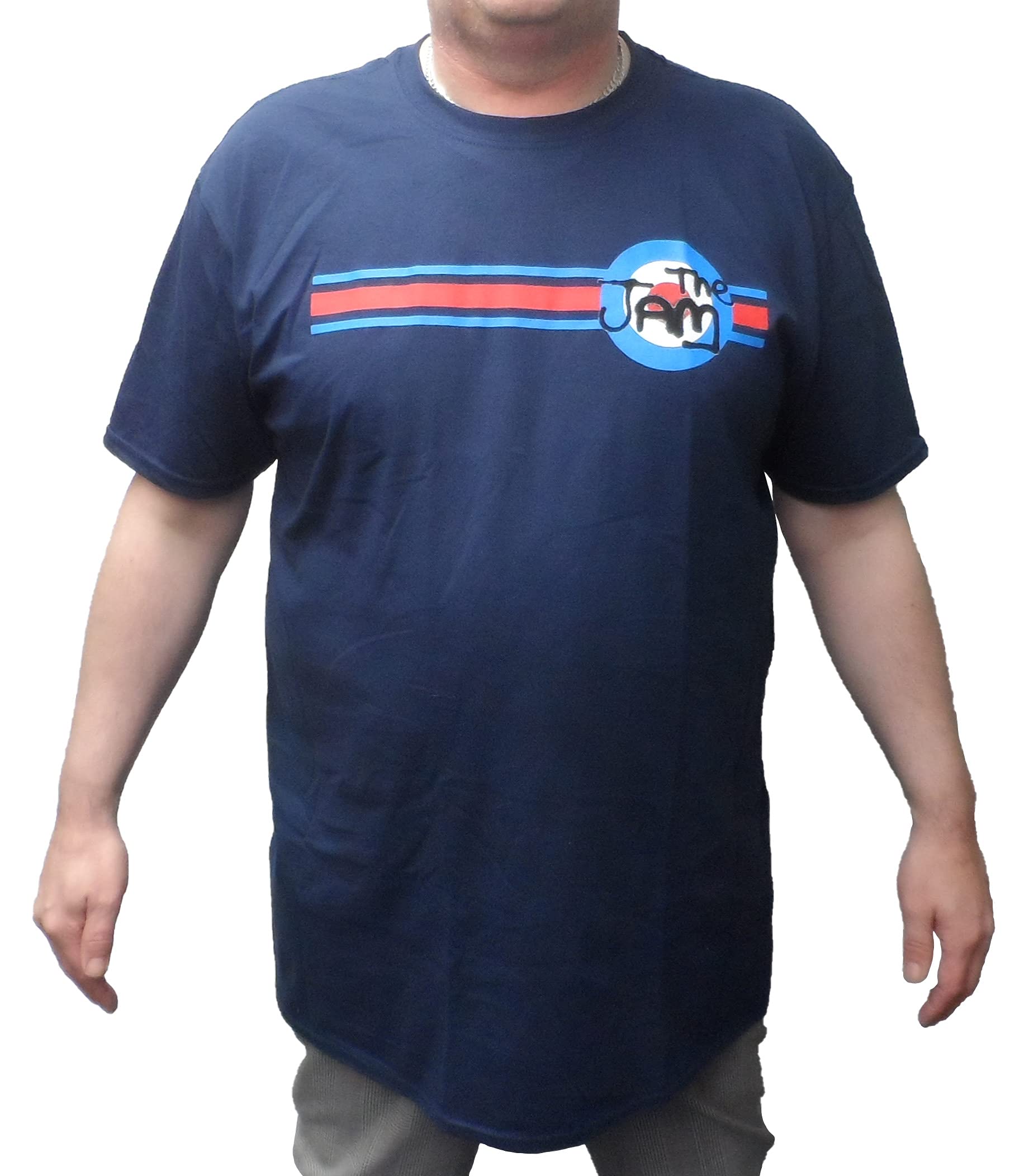 Mazeys Men's Navy Official The Jam T Shirts (Medium, )