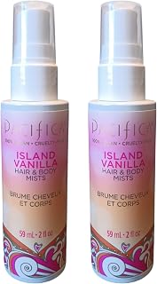 Pacifica Island Vanilla Hair & Body Mists. 100% Vegan | Hair Flagrance, Body Flagrance