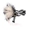 JISEN 1920s Flapper Vintage Peacock Feather Gatsby Beaded Tassel Headpiece