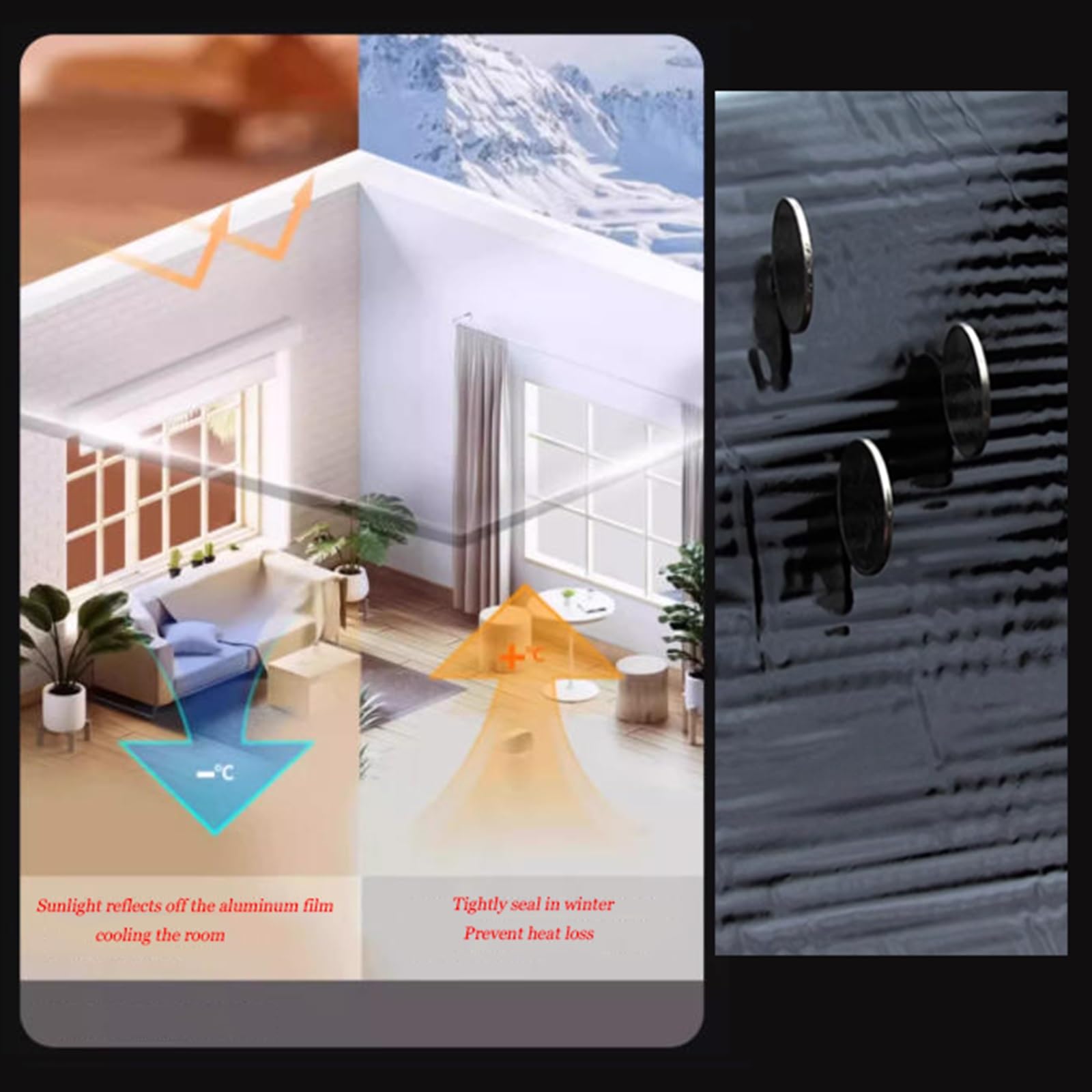 Cinta de Reparación de Betún de Papel de Aluminio, cinta impermeable profesional, membrana autoadhesiva for techos,para Reparación Techos,Goteras,Grietas(THK1.5mm/W1*L3m)