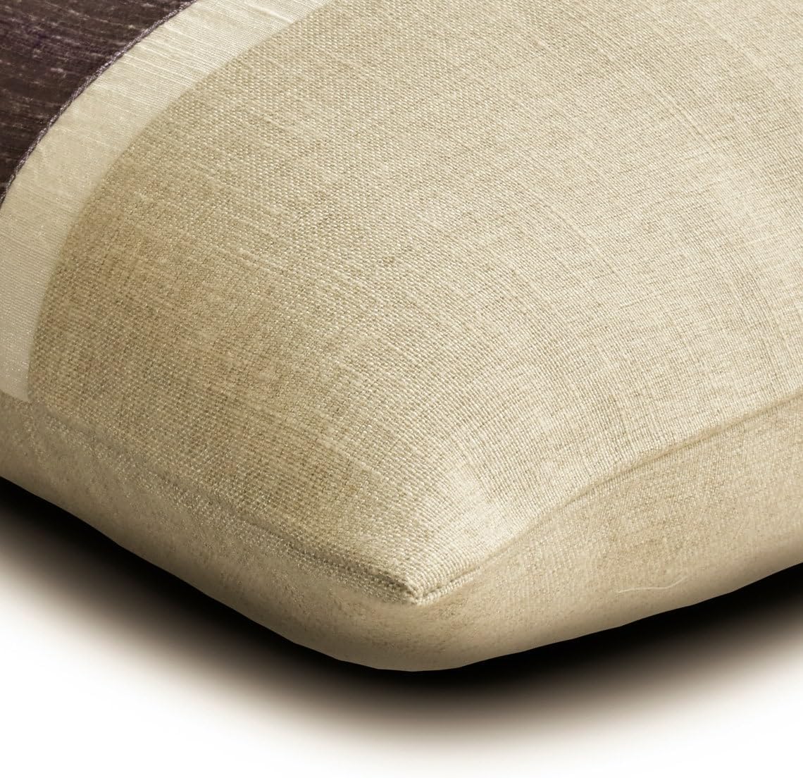 The HomeCentric Decorative Purple 16"x16" (40x40 cm) Throw Pillows, Silk & Linen Patchwork & Colorblock Throw Pillows for Couch, Solid Color Pattern Modern Easter - Purple Silkastic