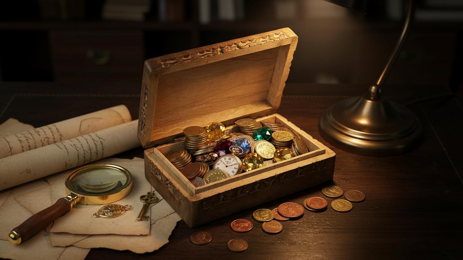 Great Birthday Gift Ideas Handmade Decorative Wooden Jewelry Box Jewelry Organizer Keepsake Box Treasure Chest Trinket Holder Watch Box Storage Box Anniversary Housewarming Gifts Women (Natural)