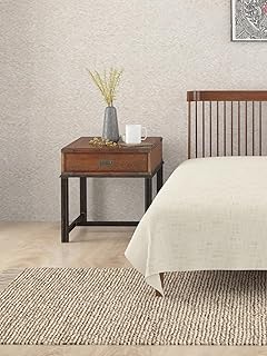 Fabindia White Chaman Cotton Double Bed Cover-picture-14