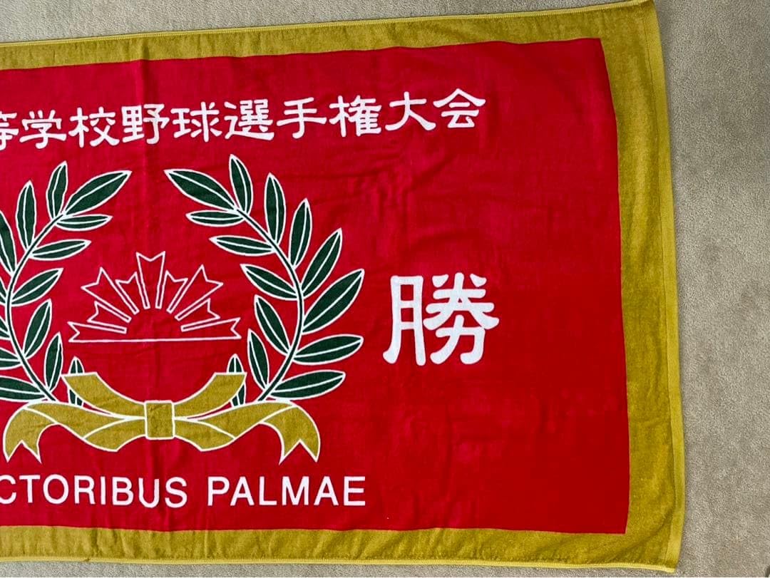 Amazon.co.jp: 全国高等学校野球選手権大会 優勝旗 タオル 甲子園