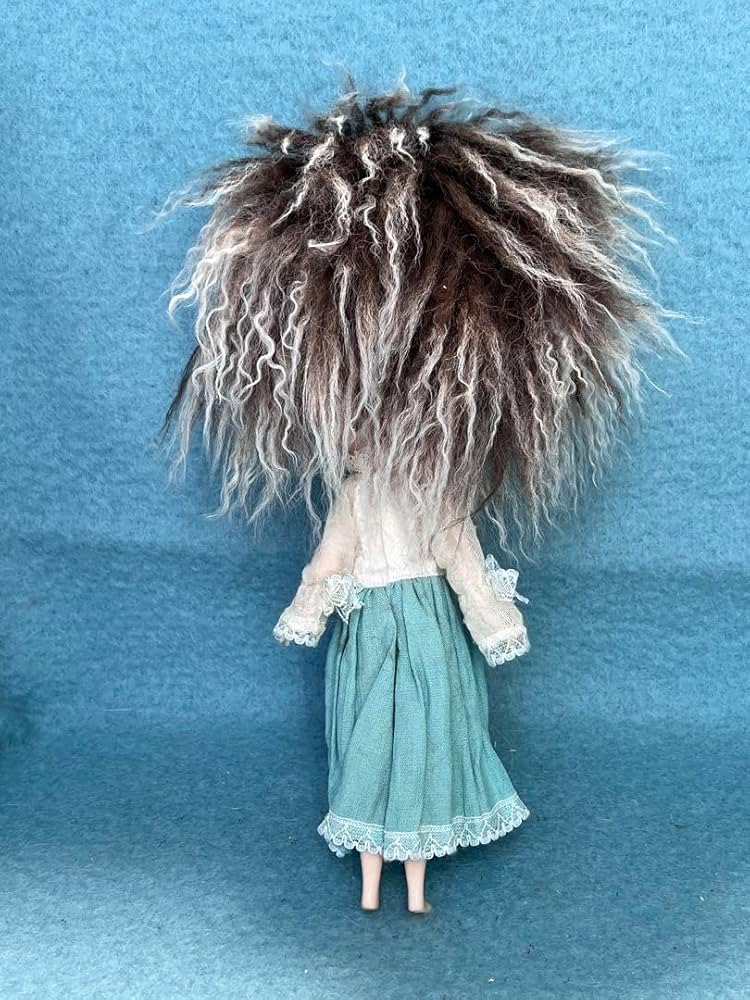 Amazon.co.jp: ブライスサイズ チベットラム羊毛ウィッグ 毛先