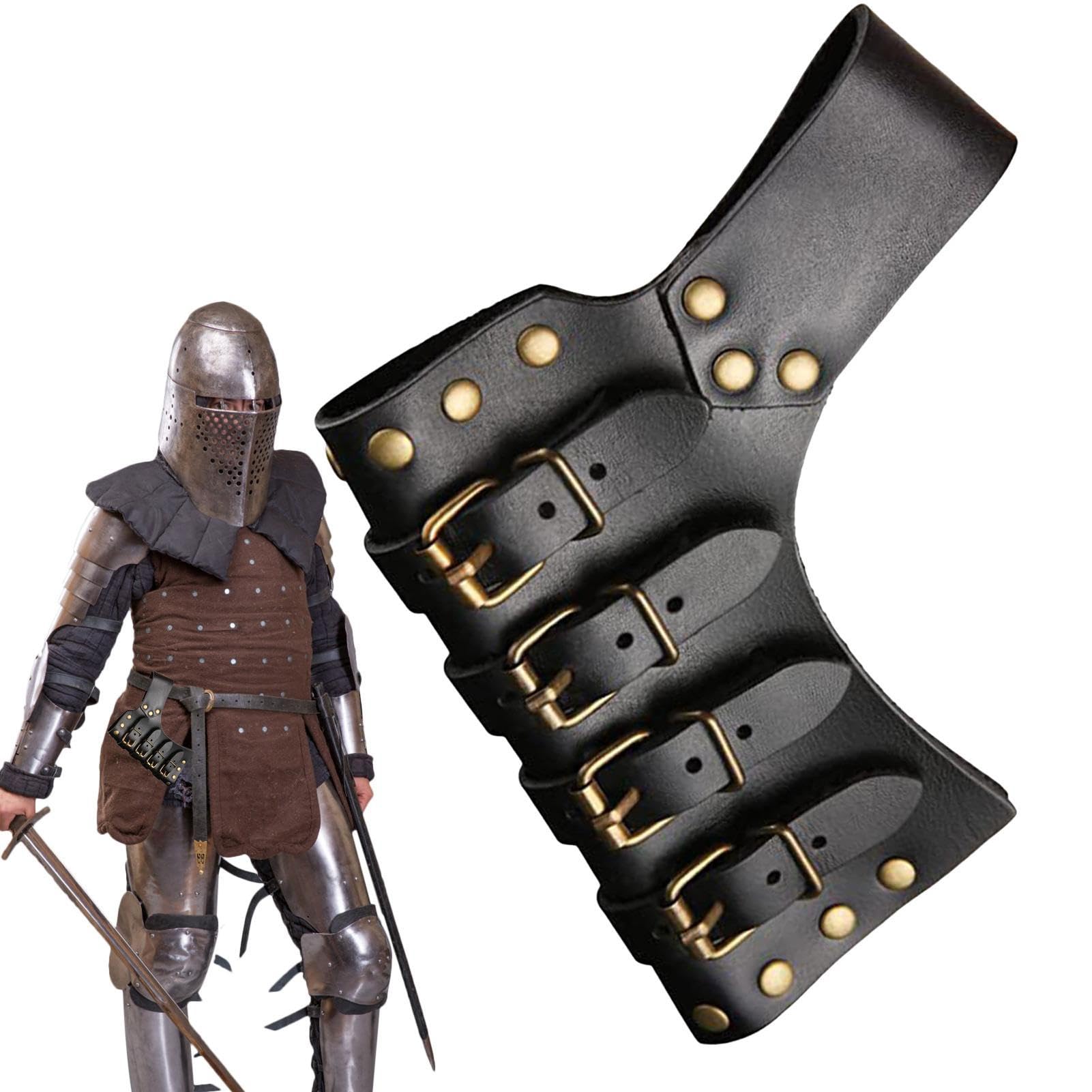 Anulely Cutlass Holder | Medieval Mens Belt Scabbard Holder | Rapier Leather Case Storage Sleeve Holster, Pirate Cosplay Accessories