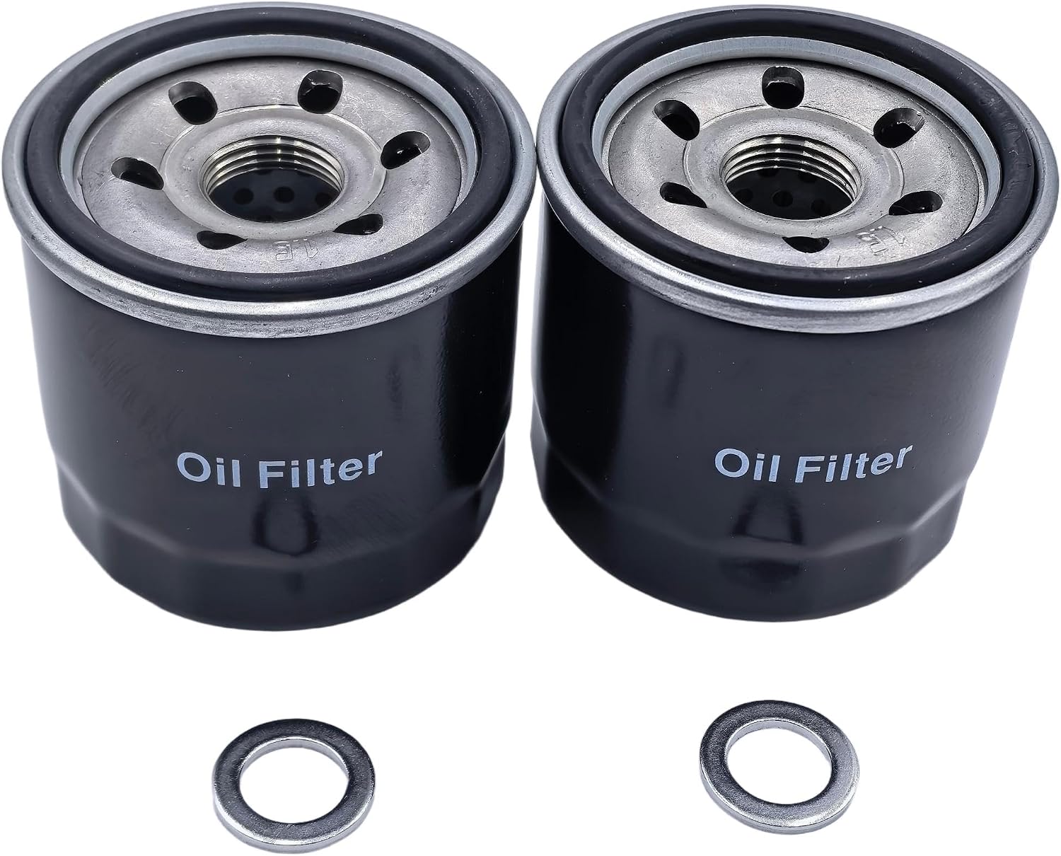 2pcs 1WPY14-302 1WPY-14-302 Oil Filter with 9956-41-400 Drain Plug Washers Compatible with Mazda CX-3, CX-5, CX-9, CX-30, CX-60, CX-80, 2, 3, 6, 121, 323, 626, 929, MX-5, MX-6, RX-8