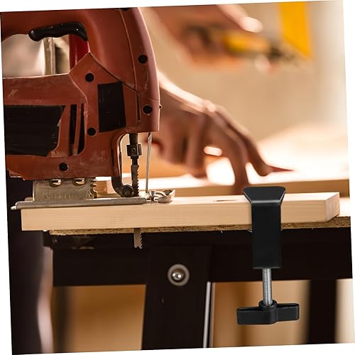 Miniatura 4 de SUPVOX 2 unids escritorio c abrazadera mesa montaje C abrazaderas para escritorio plástico varilla y base sin bordes ajuste de 360 grados