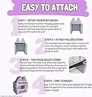 Vista 6 de Couch Swag Panel de juego para sofá de espuma para niños, sofá infantil (heladería)