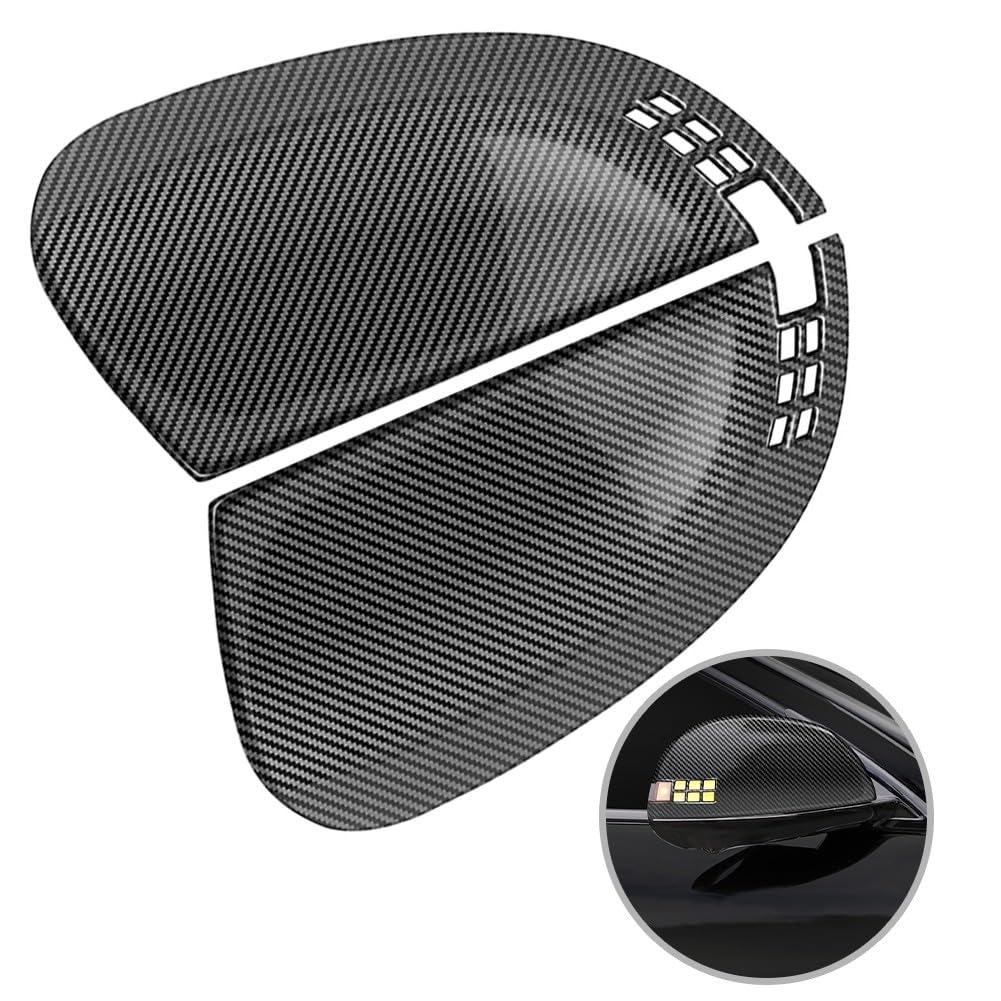 Evita arañazos con la carcasa de espejo retrovisor de fibra de carbono para Ioniq 6