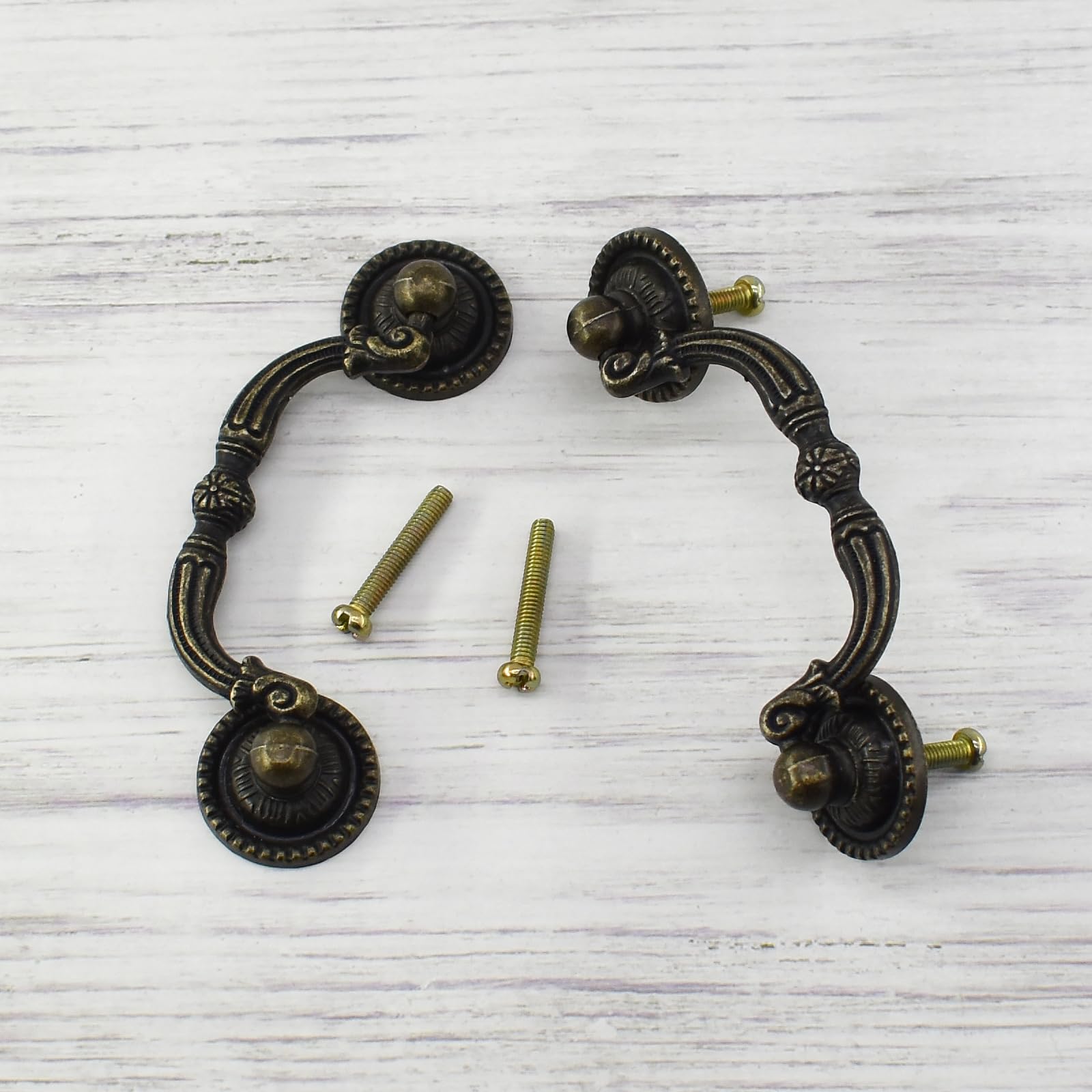 Vintage Bronze Drawer Pulls - 2 Pack -5 Vintage Bronze Drawer Pulls - 2 Pack -5