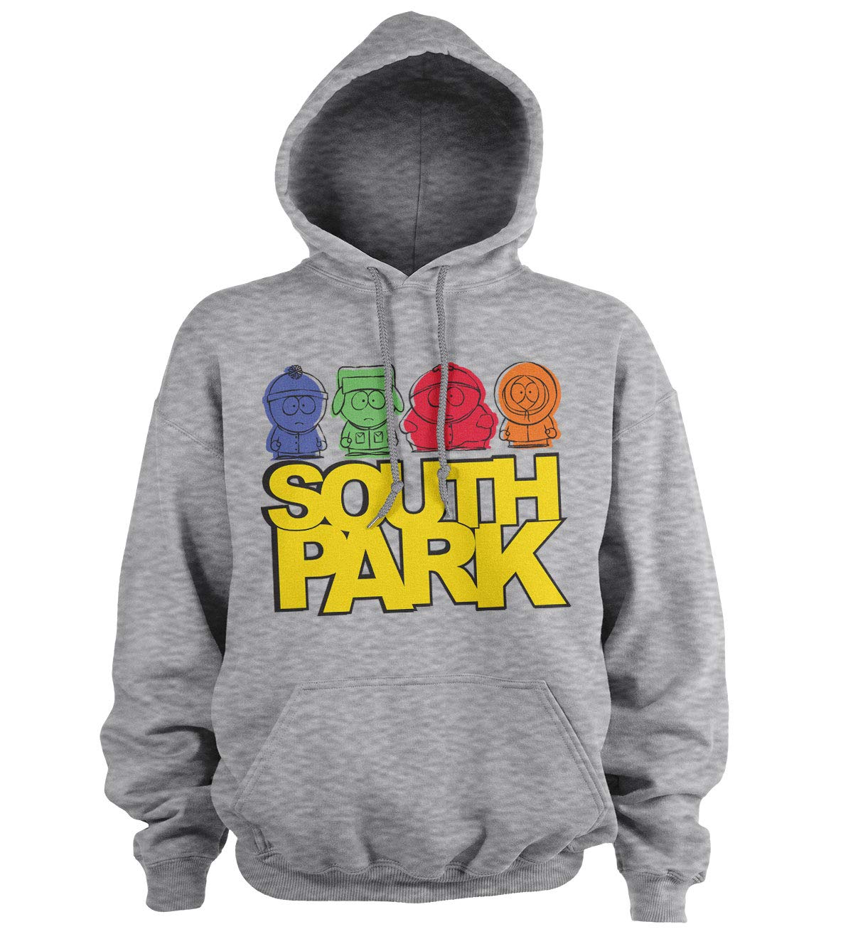 South Park Officially Licensed Sketched Hoodie (Heather Grey), XXL