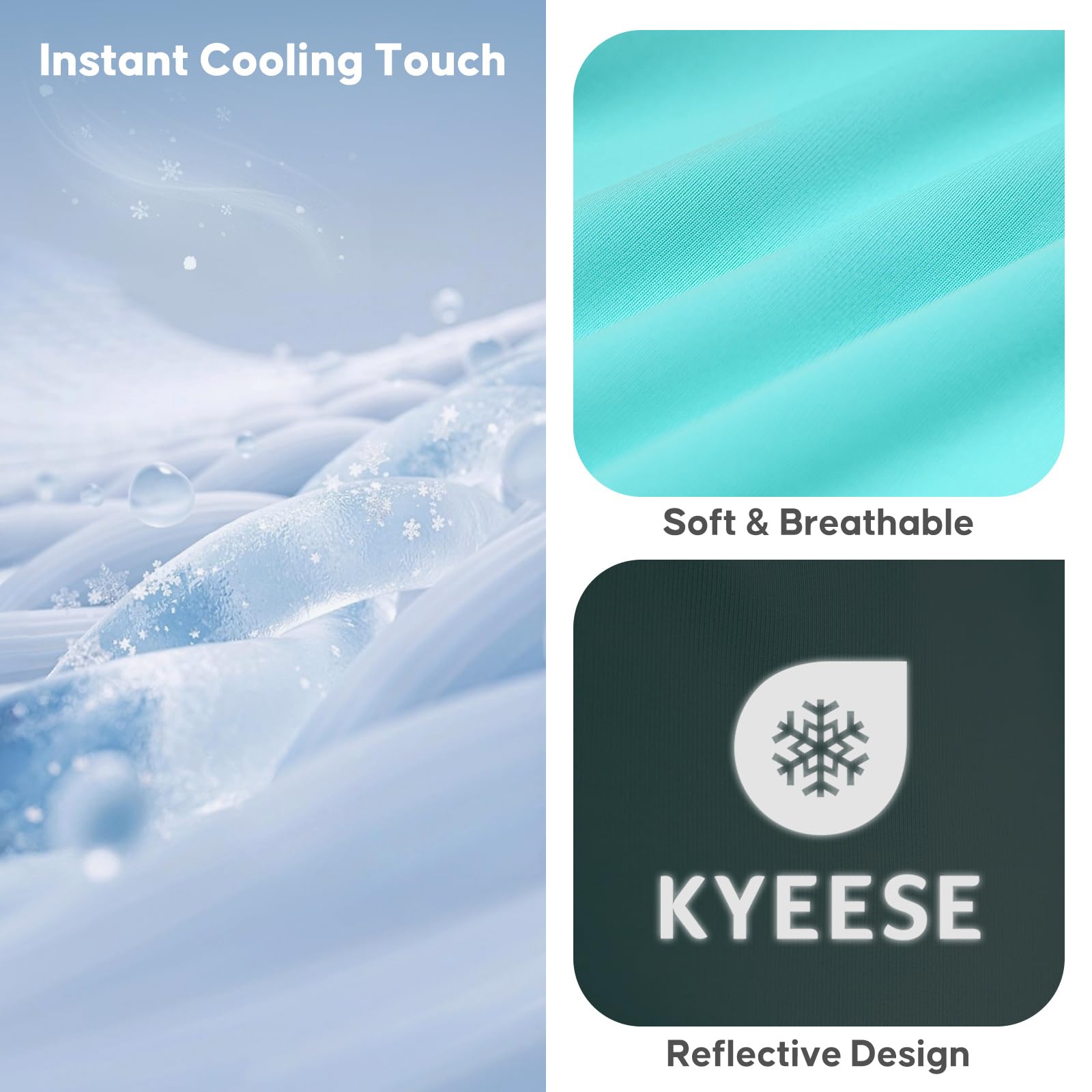 KYEESE 2Pack Dog Cooling Shirt, Breathable Dog Shirt for Small Dogs Boy, Sun Protection Reflective Pet Vest, Lightweight Soft Tank Top Sleeveless Summer Dogs Clothes, Blue, L - 4