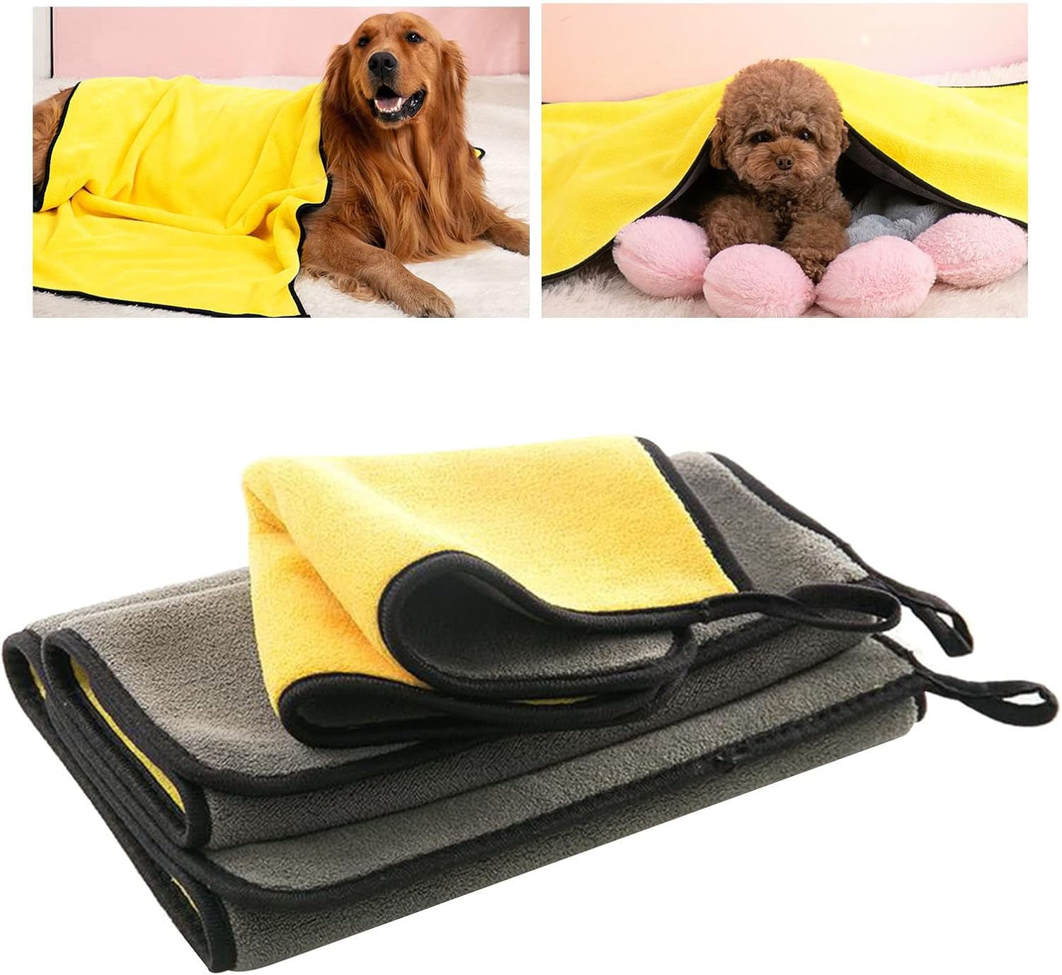 Pet Bath Towel for Drying Dogs, Absorbent Quick Drying Soft