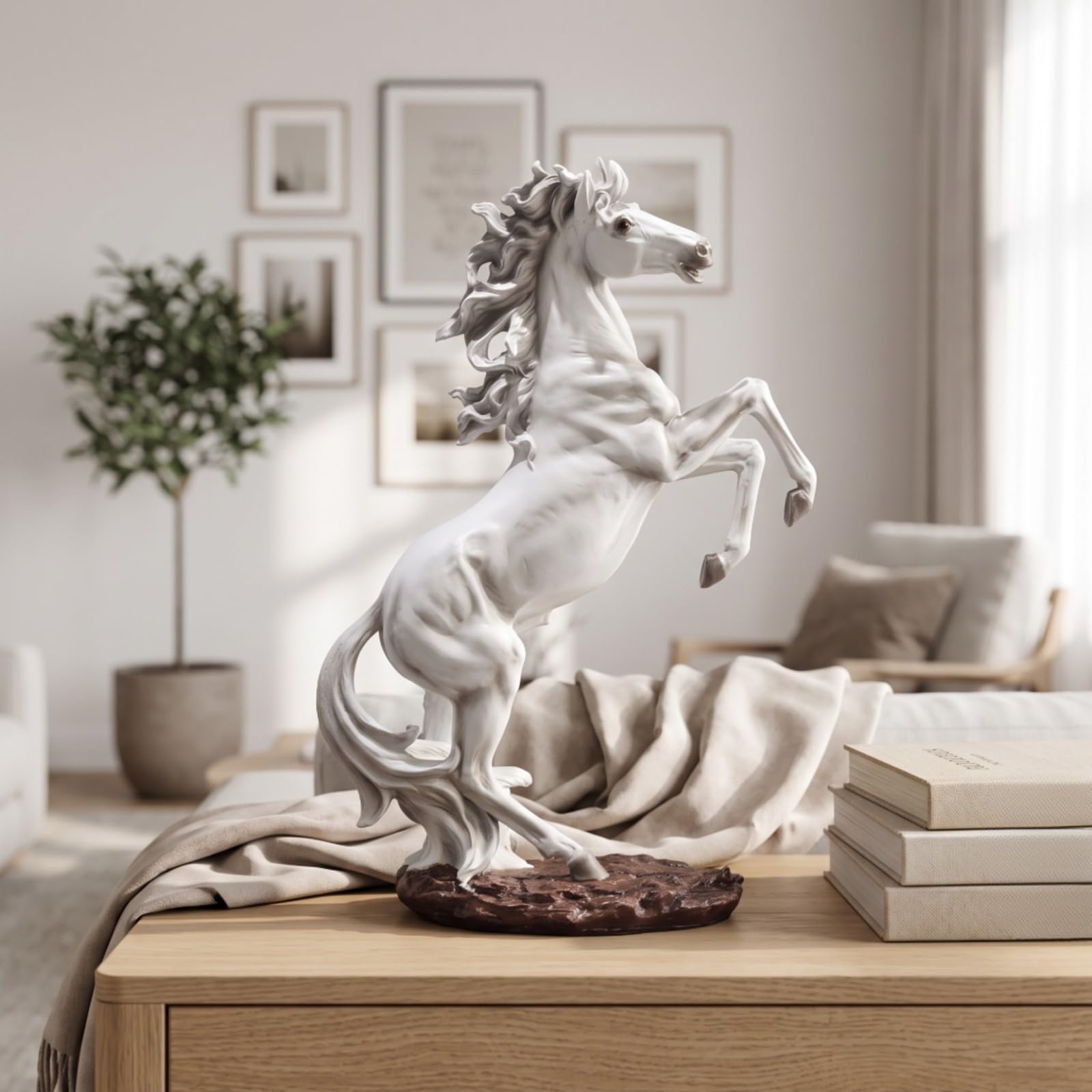 Qianly Figurine Base Rocheuse |, dressé, Décoratif, pr Entrée,