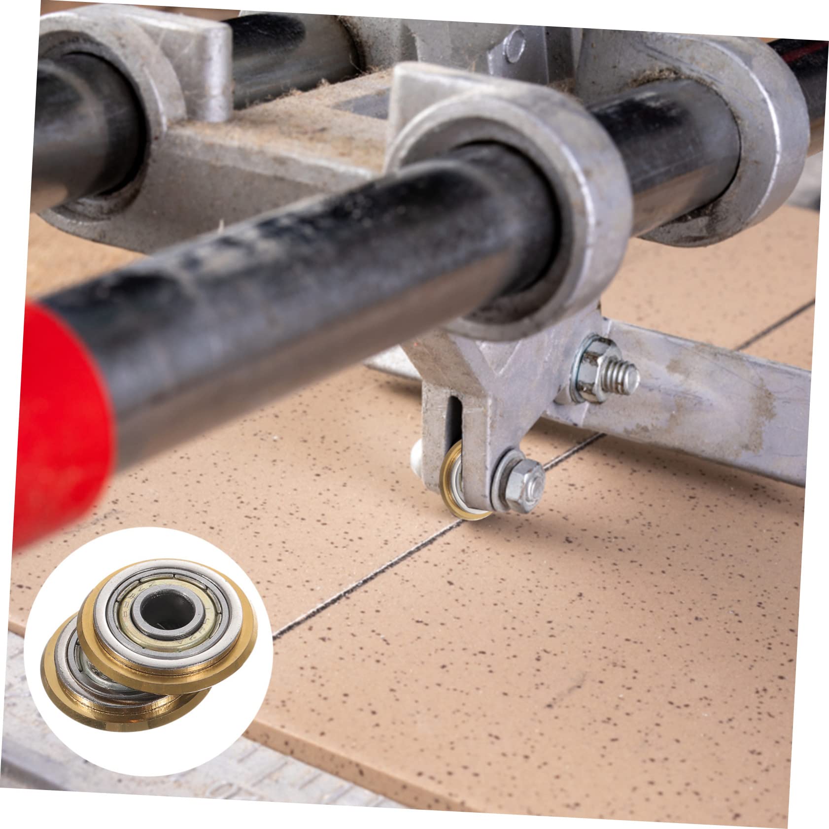 Lurrose 10pièces Roues De Coupe pour Cutter De Carrelage Manuel avec Roulement à Billes Outil De Découpe Rotatif Précis pour Céramique Et Porcelaine