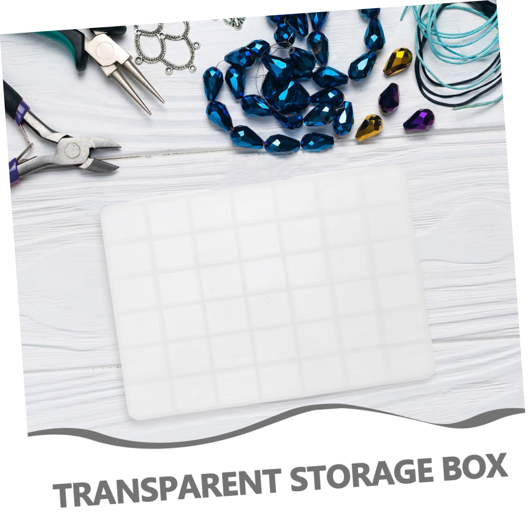 Mipcase 5 Pezzi Perline con Divisori Rimovibili Organizer Trasparente con Scomparti Regolabili per Gioielli Articoli da Cucito e Piccoli Accessori Contenitori in Plastica Chiari per Hobby
