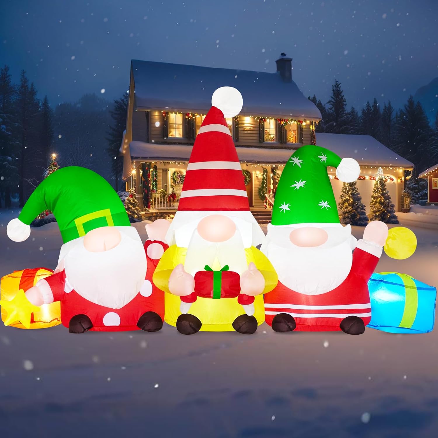 Danxilu 6 FT Inflatable Christmas Gnomes