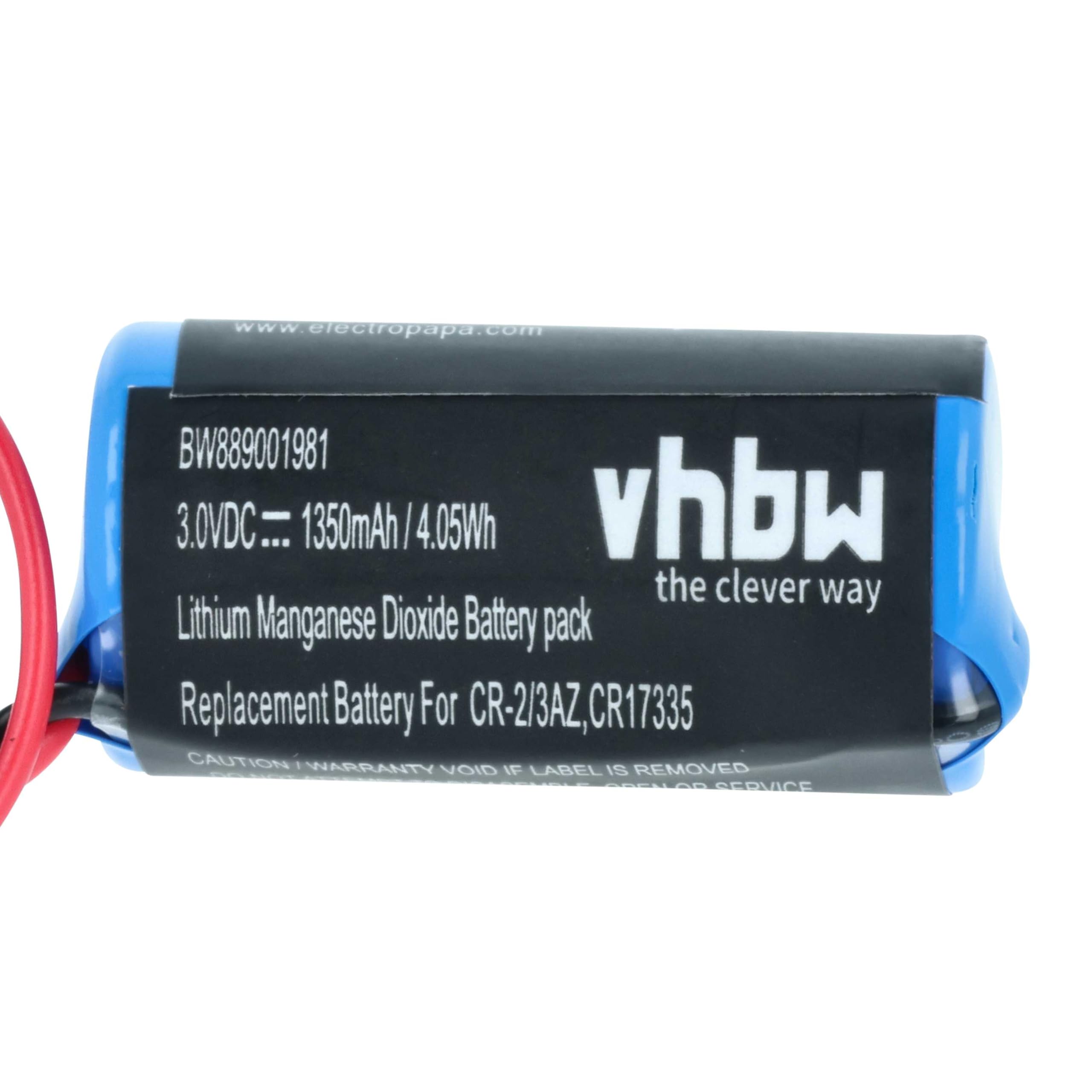 vhbw 5X Pile Remplacement pour Verisure CR-2/3AZ