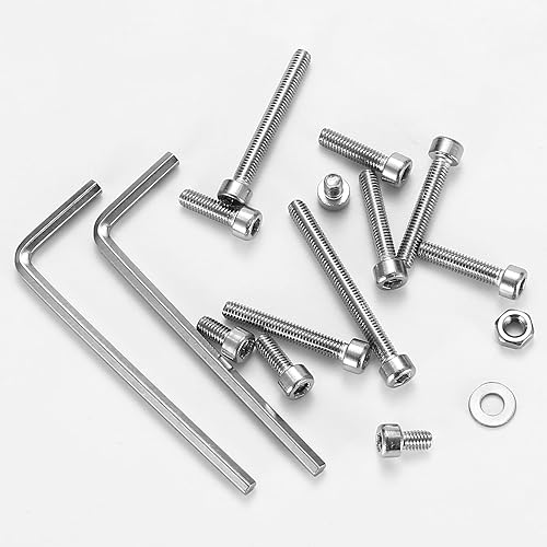 Miniatura 5 de 1110 tornillos métricos pequeños M3 con tuercas, kit surtido de tapas de cabeza hexagonal y tuercas, tornillos y pernos de repuesto de acero