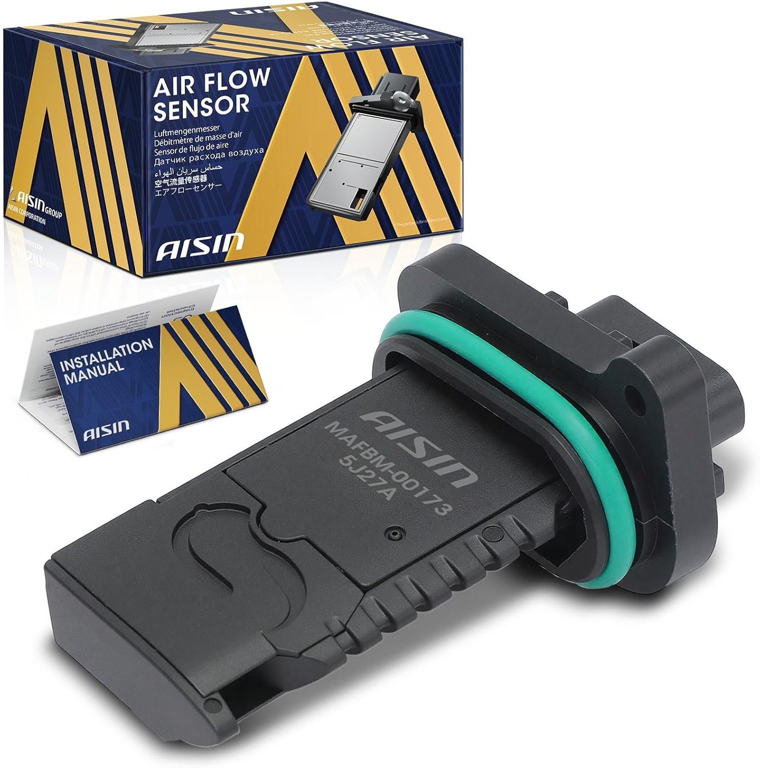 AISIN AFTERMARKET MAFBM-00173 Mass Air Flow (MAF) Sensor - Compatible with BMW 335i 2012-2015, 335i GT xDrive 435i xDrive M235i 2014-2016 - with 5 Pins