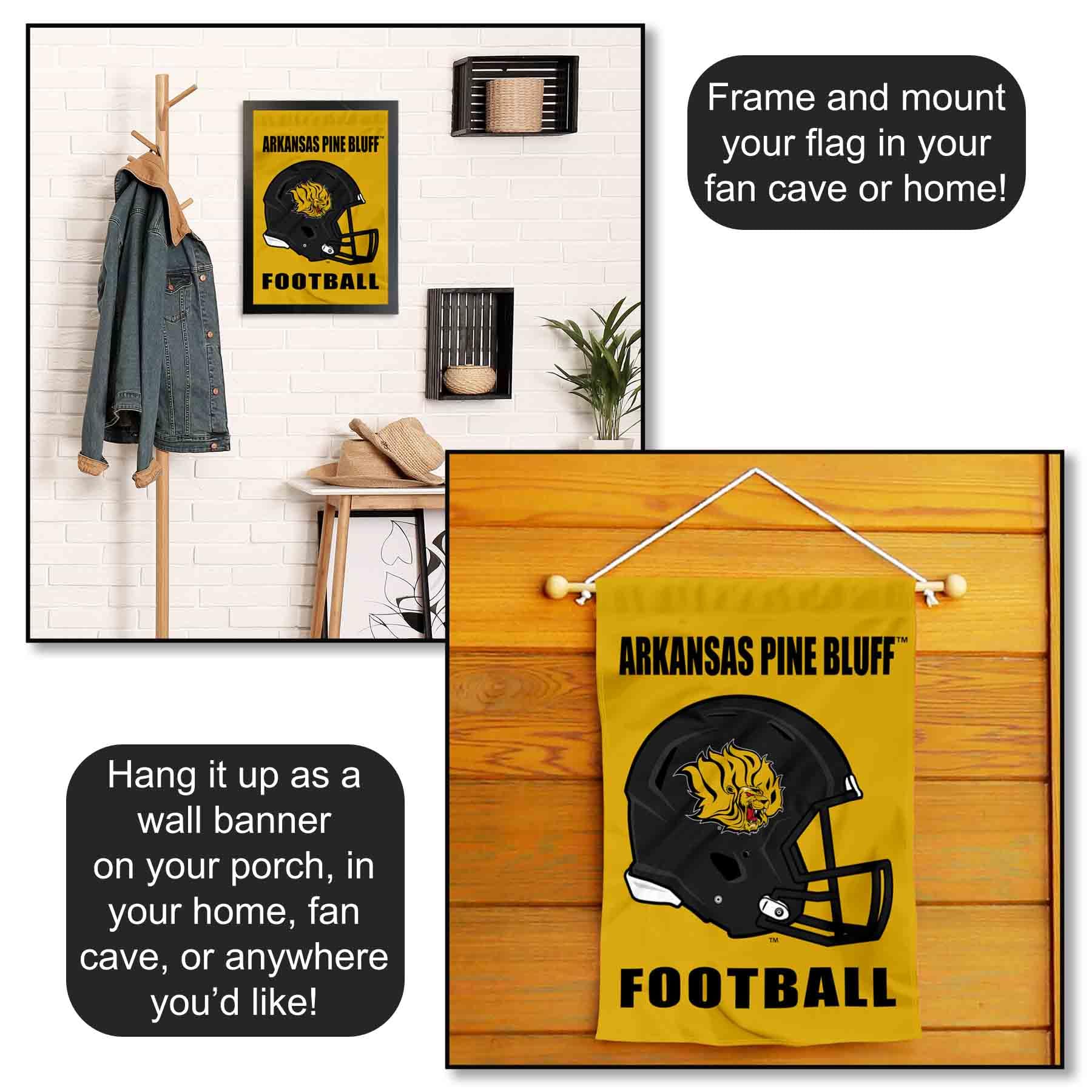 arkansas pine bluff football helmet images Amazon.com : Arkansas Pine Bluff Golden Lions Football Helmet Garden Flag :  Sports & Outdoors