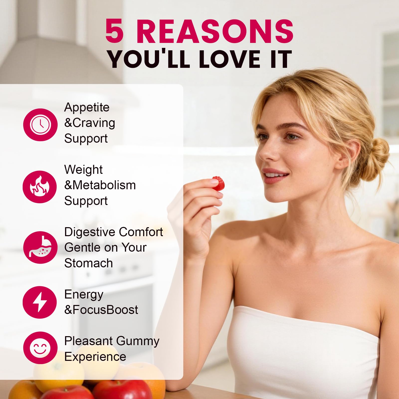 GLP-1 Support Supplement, Sugar-Free Berberine Complex Gummies with Ceylon Cinnamon, Garcinia Cambogia, Milk Thistle, and Apple Cider Vinegar [AMPK Metabolic Activator] Berberine Supplement for Appetite & Craving Control – Promotes Digestion, Reduces Bloating, Blocks Carbohydrates | Diet Packages & Systems — view 5