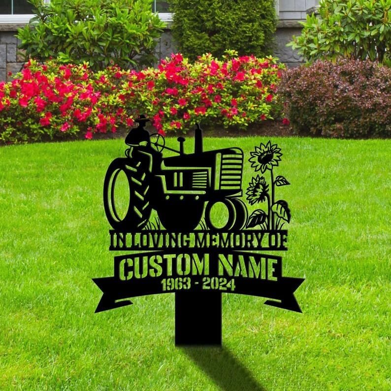 Personalized Memorial Plaques - Outdoor Dragonfly Grave Markers - Metal Garden Stakes - Sympathy Gifts for Loss of Loved One