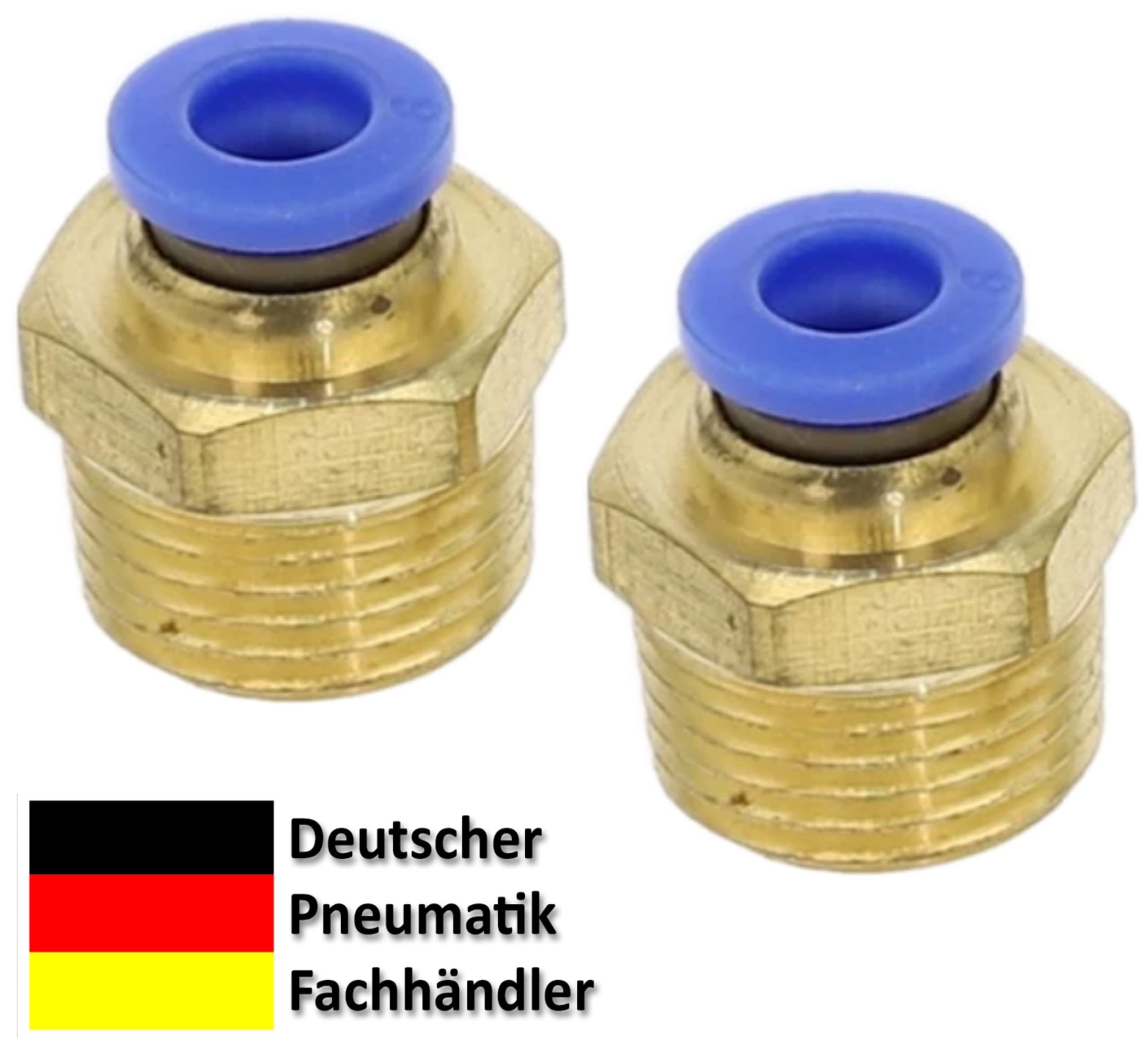 Lot De 4 Raccords Pneumatiques Coudés 90° M6 Vers 6 Mm IQS Pour Raccord