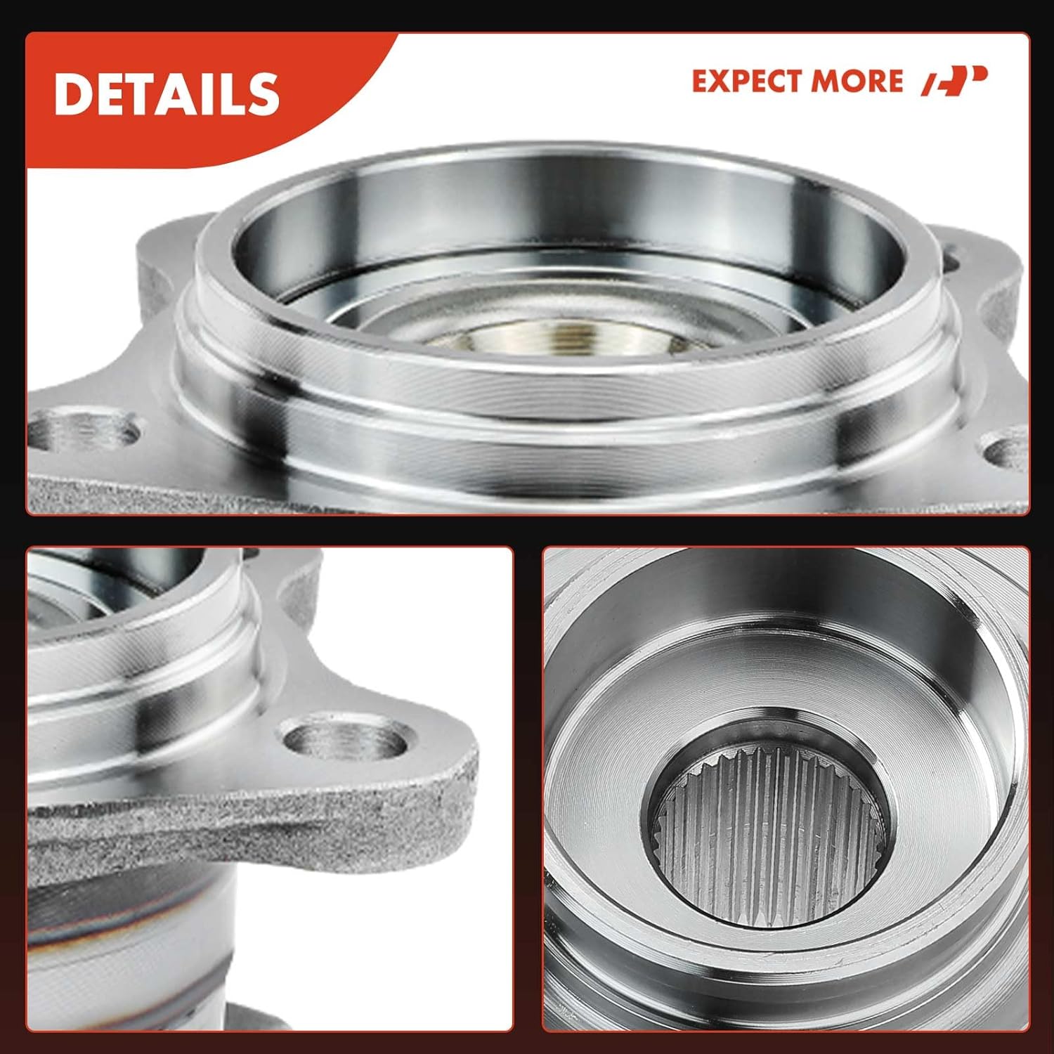 A-Premium 2 x Rear Wheel Bearing and Hub Assembly with 5-Lug Compatible with Toyota Highlander 2004-2013, Venza 2009-2016, Lexus RX330 2004-2006, RX350 2007-2009, RX400h 2006-2008, AWD