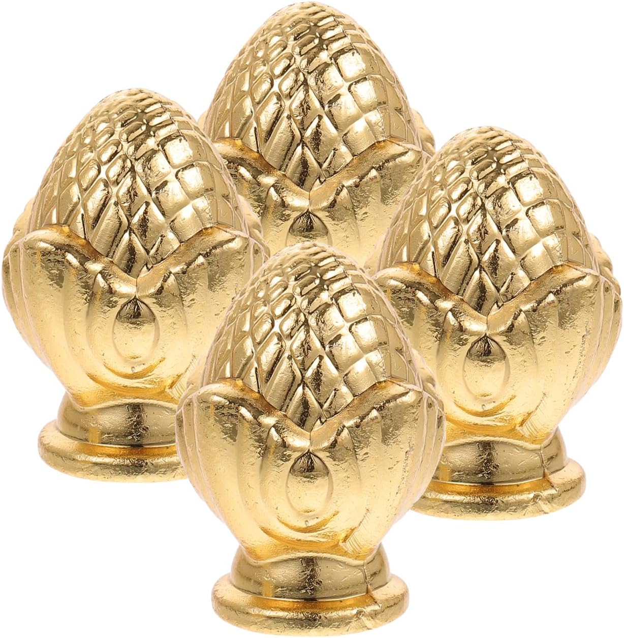 Holibanna 4Pcs Lamp Finials Decorative Lamp Shade Finials Unique Knobs for Table and Floor Lamps Home Lighting Accessories 1.37X0.98X0.98 Inch