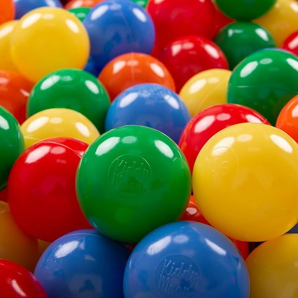 KiddyMoon Kinder Bälle Für Bällebad Baby Spielbälle Plastikbälle ∅7Cm Made In EU - 1