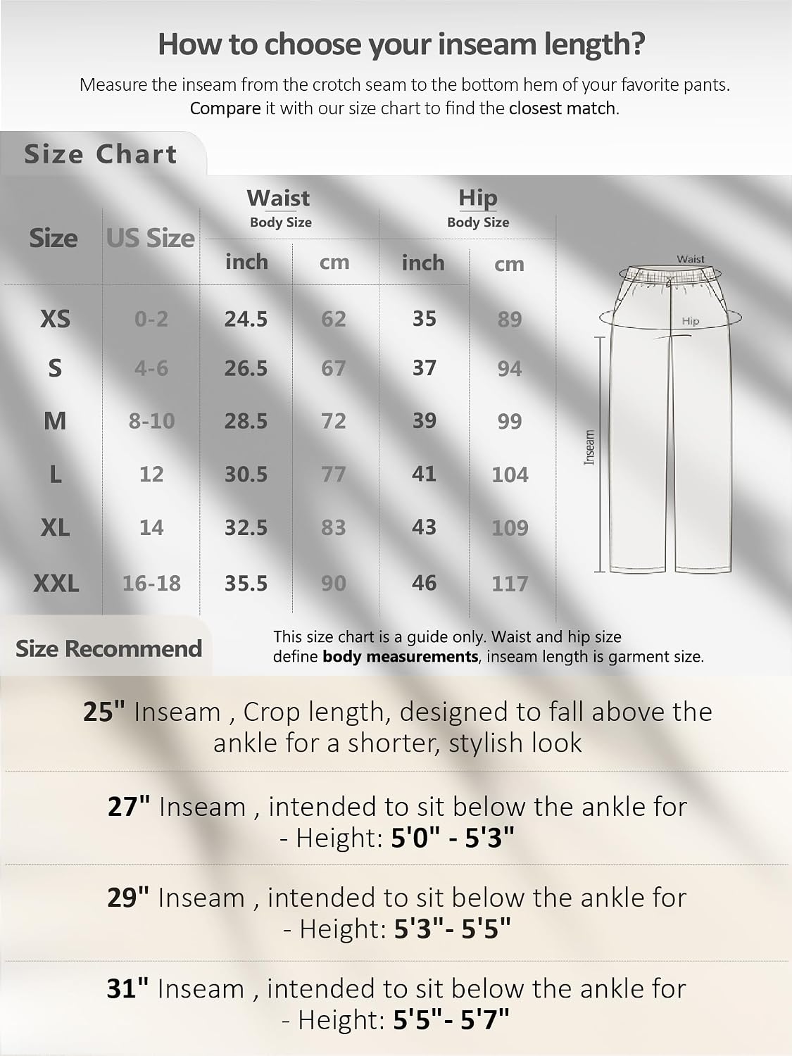 ODODOS Women's Modal Soft Fleece Lined Wide Leg Pants with Pockets Adjustable Shockcord High Waist Lounge Pants-27/29/31"
