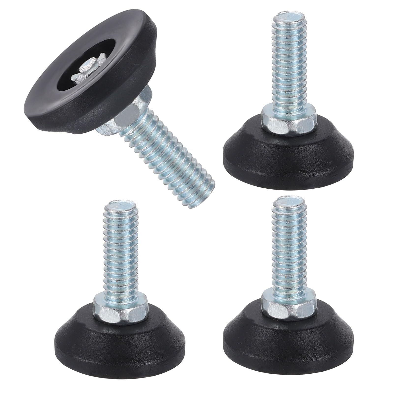 Niveladores de patas de rosca 5/16"-18 para regular la altura de sillas y muebles, 4 piezas