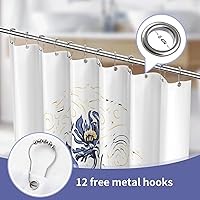 Vista 2 de Cortina de ducha de arte LaCyan (Irises Grande)