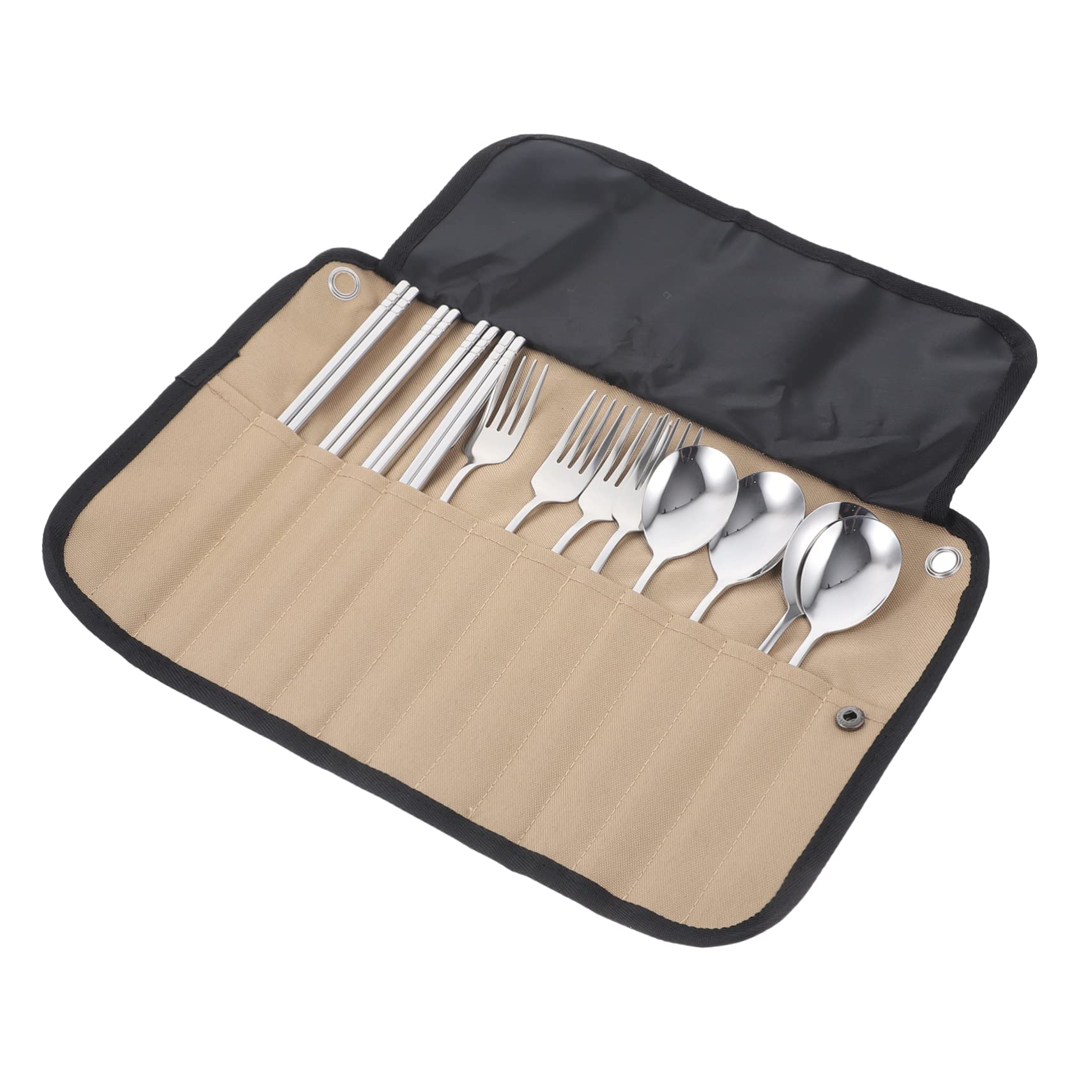 Mikinona Posate Utensili Tavola Custodia Organizer Kit Stoviglie Per Barbecue Picnic Escursionismo