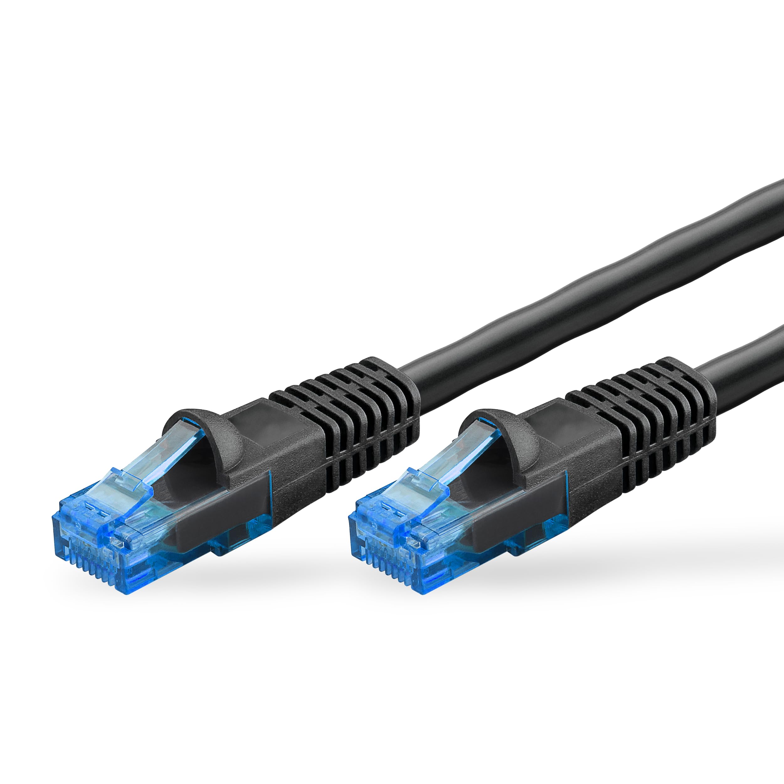 Goobay 55437 Câbles Ethernet, Câble de Réseau Noir 50 m Cat6 UUTP (UTP)