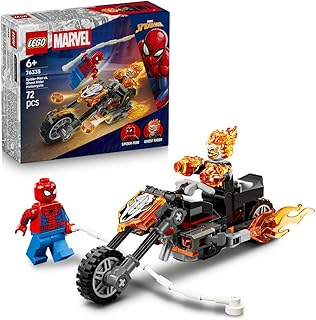 レゴ(LEGO) マーベル スパイダーマンとゴーストライダーの戦い 知育 男の子 女の子 子供 6歳 7歳 8歳 9歳 男の子 女の子 子供 マーベル グッズ フィギュア 76335