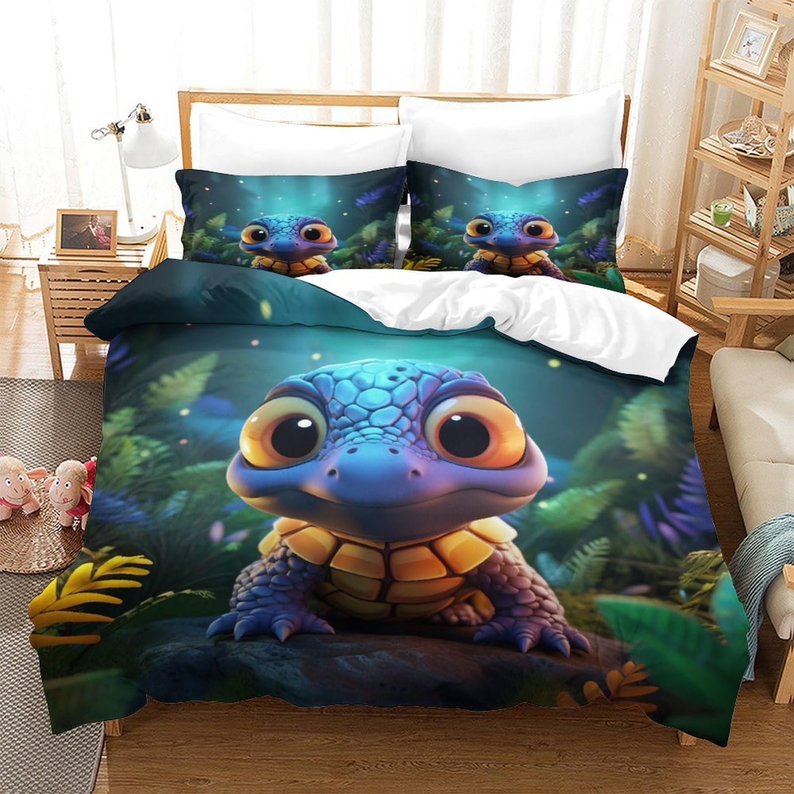 La Tortue ensemble de literie 3 pièces pour transformer votre chambre en oasis marine