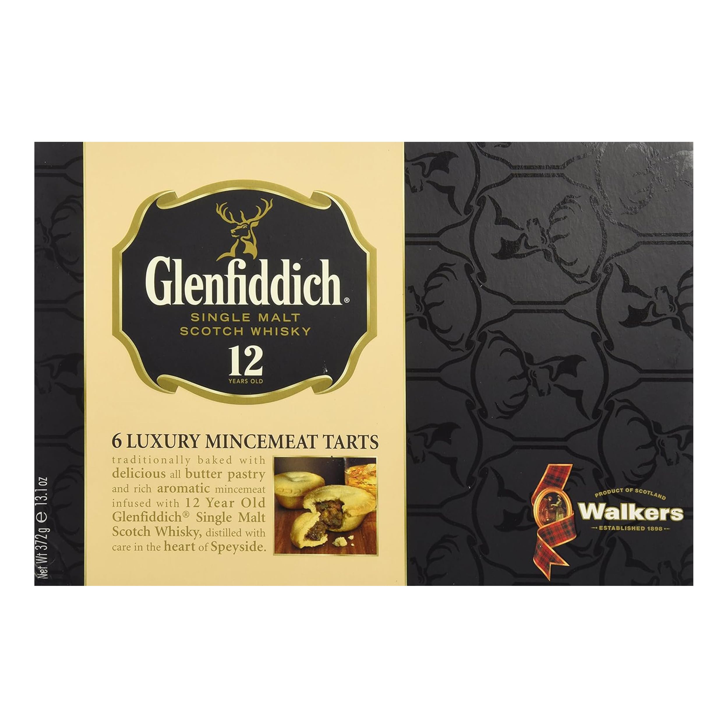 Walkers Shortbread, Glenfiddich, 6 Luxury Mincemeat Tarts, 13.1-Ounce Box