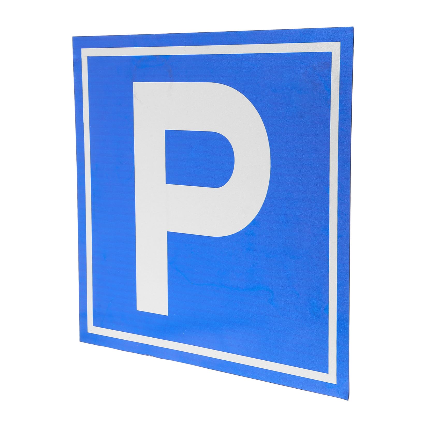 Cartello di Sicurezza Blu Parcheggio Simbolo P in Lega di Alluminio Visibilità e Protezione per Parcheggi e Siti Vari
