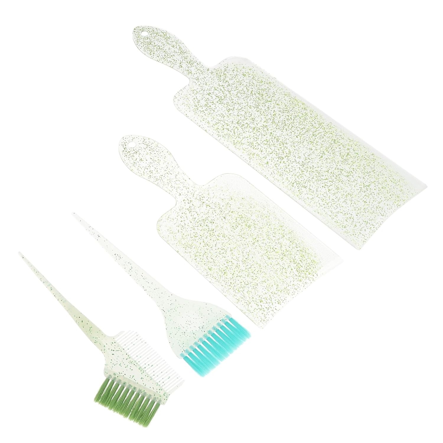 minkissy 1 Set Hair Coloring Highlighting Brush and Oil Dyeing Board for Salon Use Comfortable Handle for Easy Application Difficult Areas for Highlights and Color Coverage Random Color