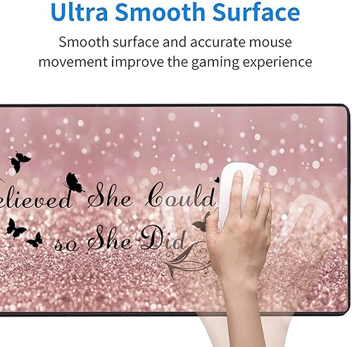 Miniatura 3 de Alfombrilla de mouse grande para juegos, reposamuñecas para teclado + almohadilla de muñeca para mouse + juego de posavasos extendido impermeable