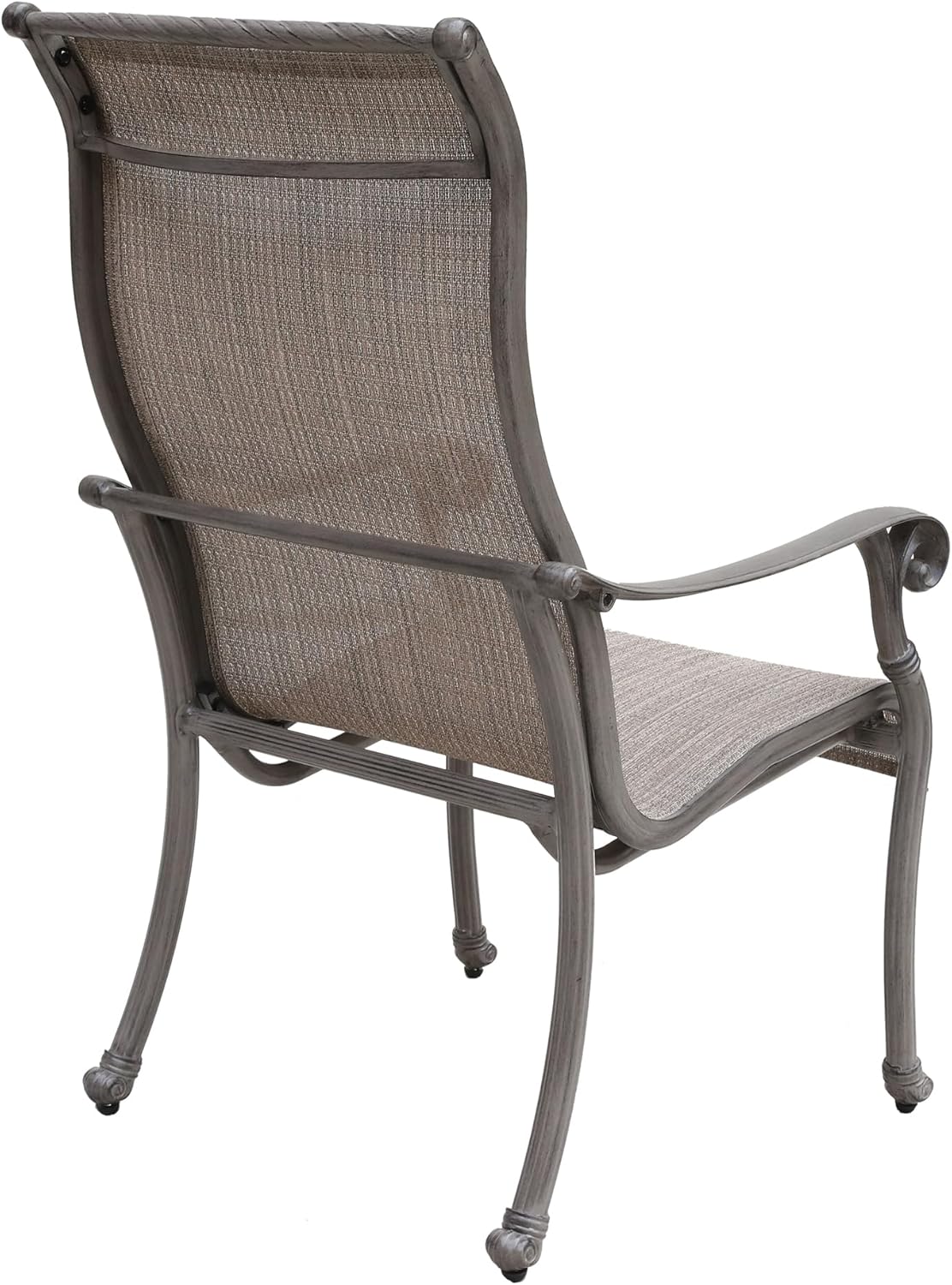 Outdoor All Weather Sling Dining Chairs, Set of 2