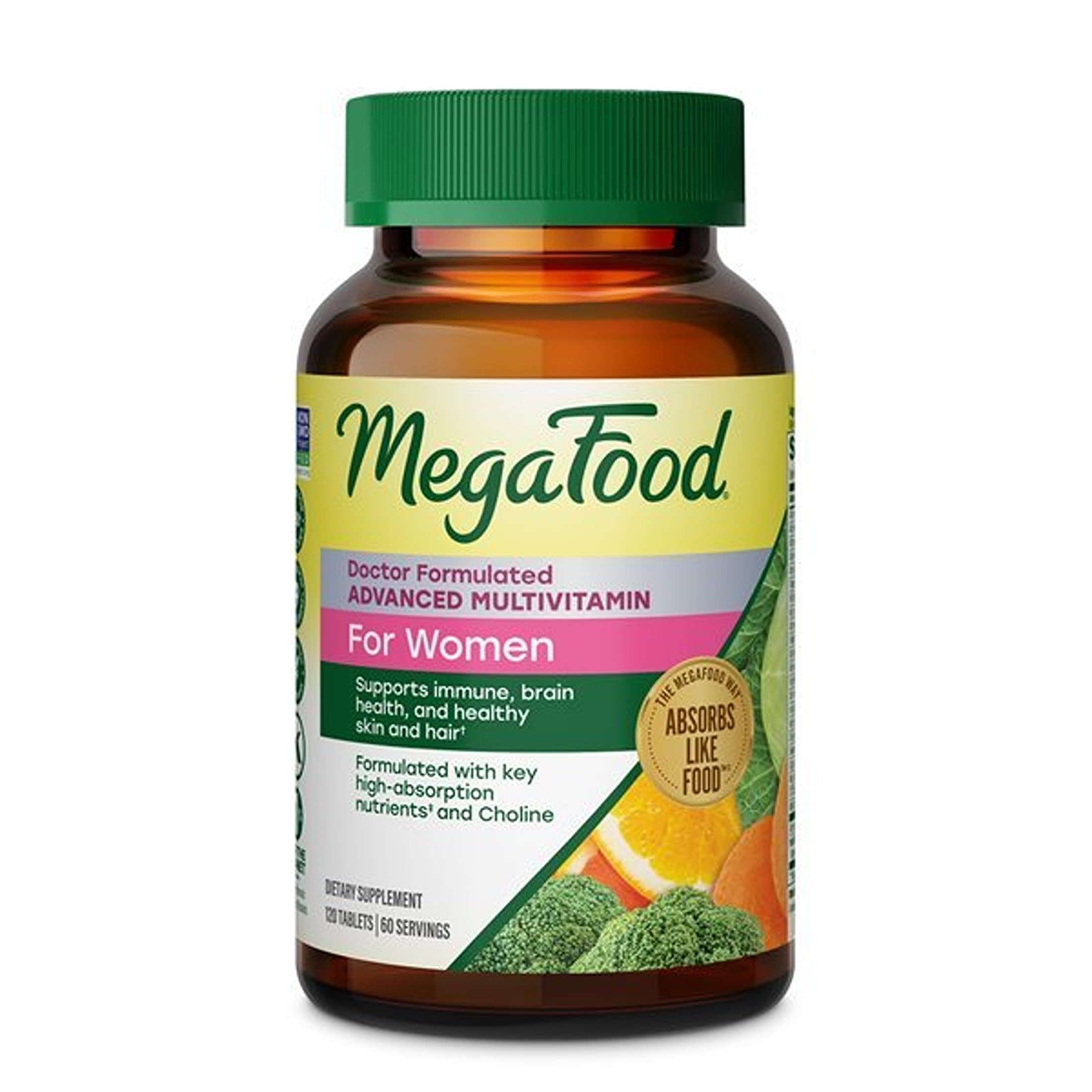 MegaFood Advanced Multivitamin for Women, Doctor Formulated, 120 Tablets 120 Count (Pack of 1)