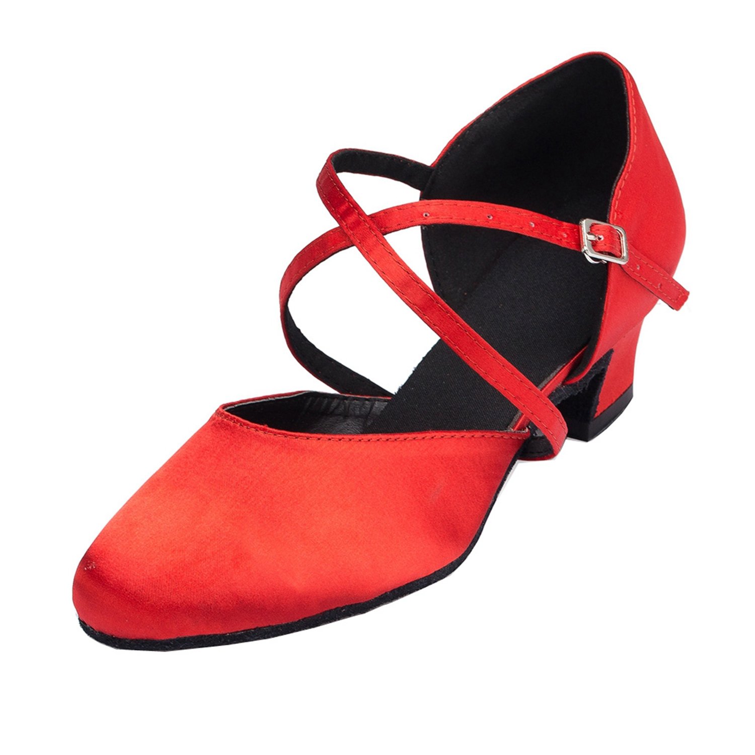 Chaussures De Danse MINITOO L011 En Satin Bout Ouvert – Semelle Daim, Talon Personnalisable – Idéales Pour Bal, Mariage Ou Compétition