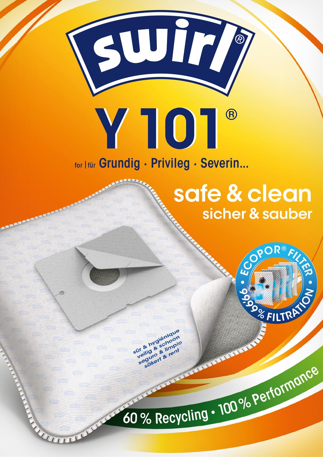 Dustwave® - 10 sacchetti per aspirapolvere adatti per aspirapolvere Tristar - SZ 2164 - Sacchetti di marca Made in Germany + micro filtro