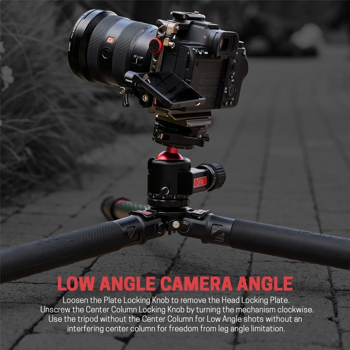 3Pod Everest T5 Carbon Fiber Tripod with H4 Ball Head and Arca-Type Quick Release – 4-Section, Lightweight, Durable, Adjustable Height for Photography, Videography, and Travel