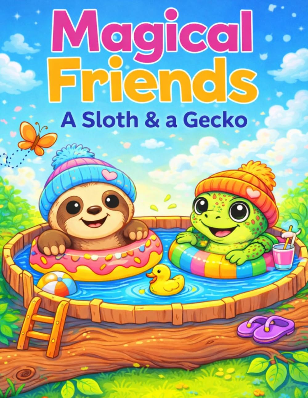 Magical Friends: A Sloth & a Gecko: A Tree-mendous Coloring Adventure